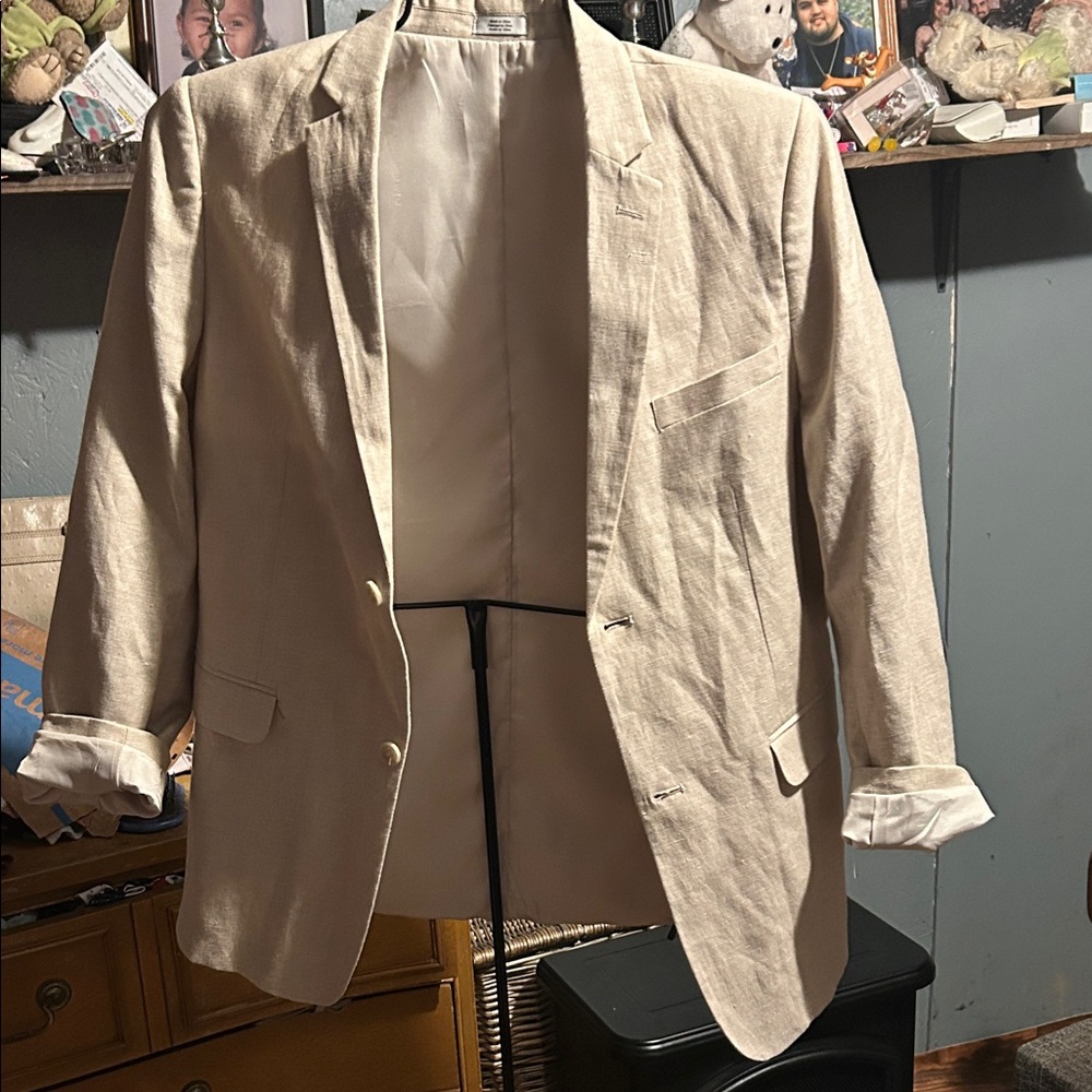 Fine linen blend blazer